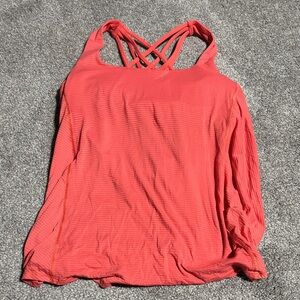 Lululemon Athletica Coral Strappy Tank Top